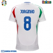 Camisa de Futebol Itália Jorginho Frello #8 Equipamento Secundário Europeu 2024 Manga Curta